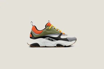 Sneaker B22 - Olive Gris Noir Orange