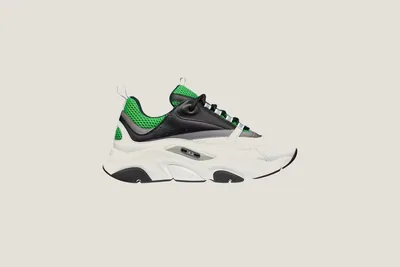 Sneaker B22 - Blanc Vert Noir