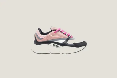 Sneaker B22 - Blanc Rose Gris Noir