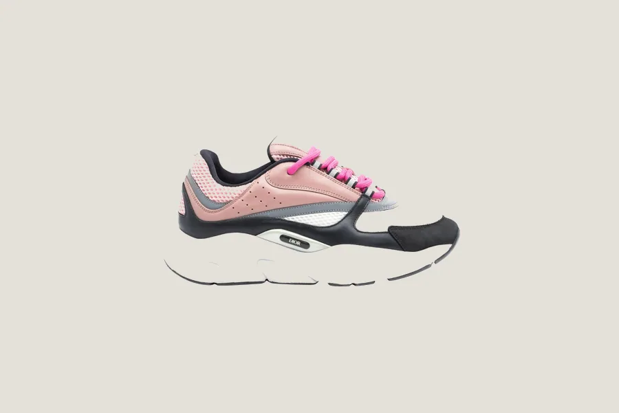 Sneaker B22 - Blanc Rose Gris Noir