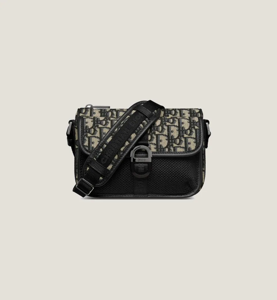 Mini sac bandoulière 8 - Beige Noir