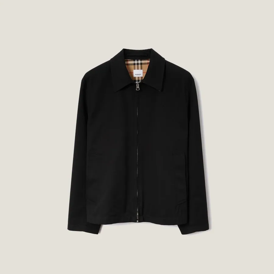 Veste Harrington en gabardine
