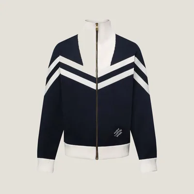 Blouson marin en maille de coton