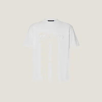 Tee-shirt à manches courtes avec signature ornementée