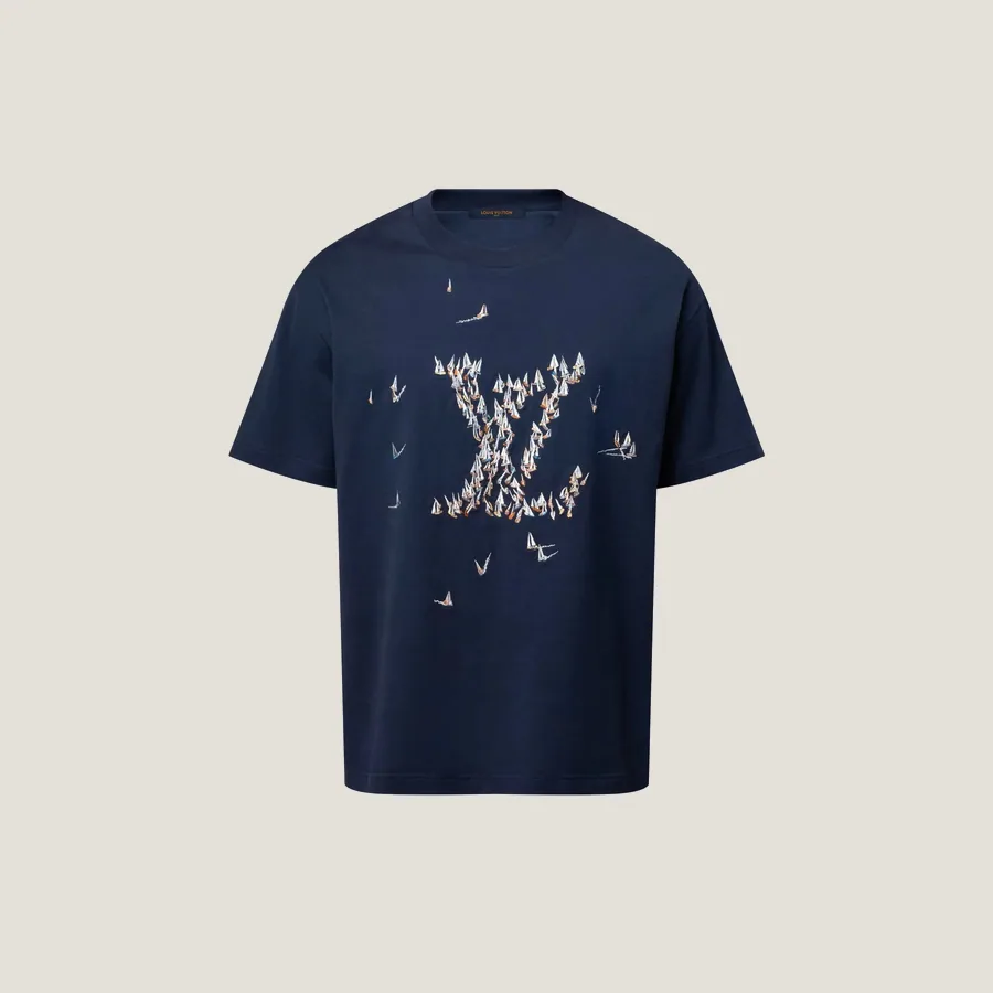 Tee-shirt en coton brodé