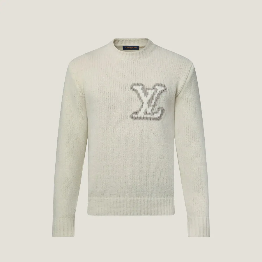 Pull à col rond LV Intarsia