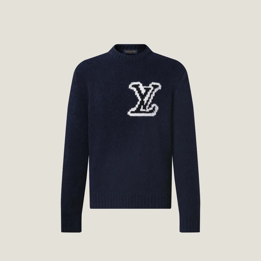 Pull à col rond LV Intarsia