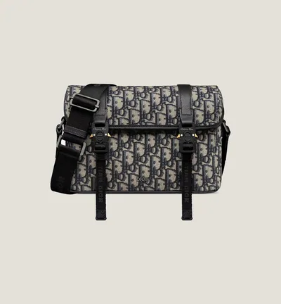 Sac Messenger à rabat Hit The Road - Beige Noir