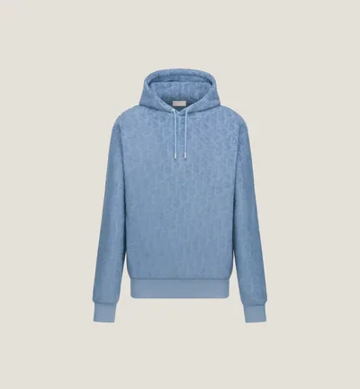 Sweatshirt à capuche CD Oblique, coupe relax - Bleu