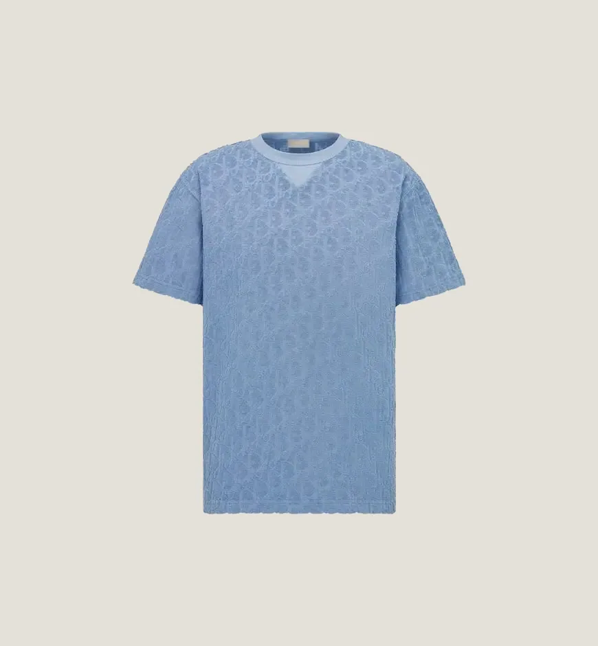T-shirt Dior Oblique, coupe relax - Bleu