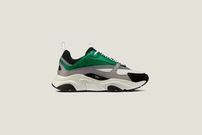 Sneaker B22 - Blanc Vert Gris Noir