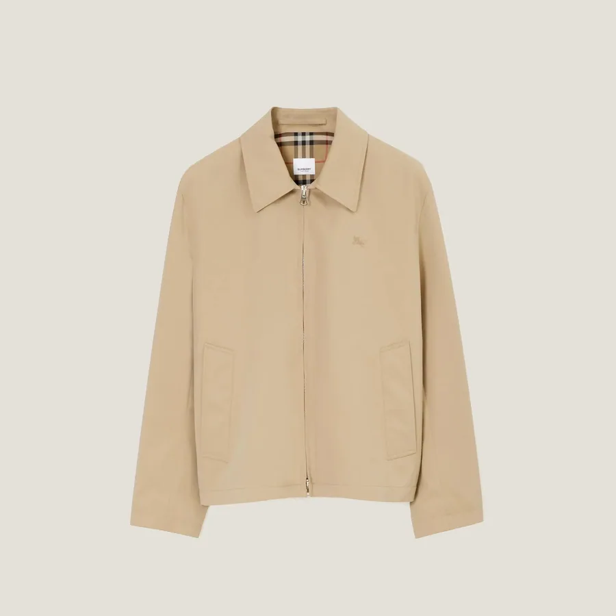 Veste Harrington en gabardine