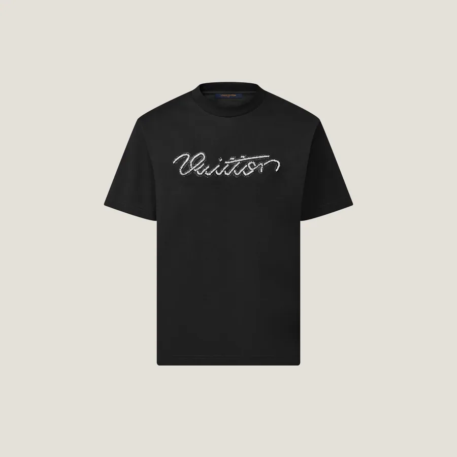 Tee-shirt à manches courtes avec signature
