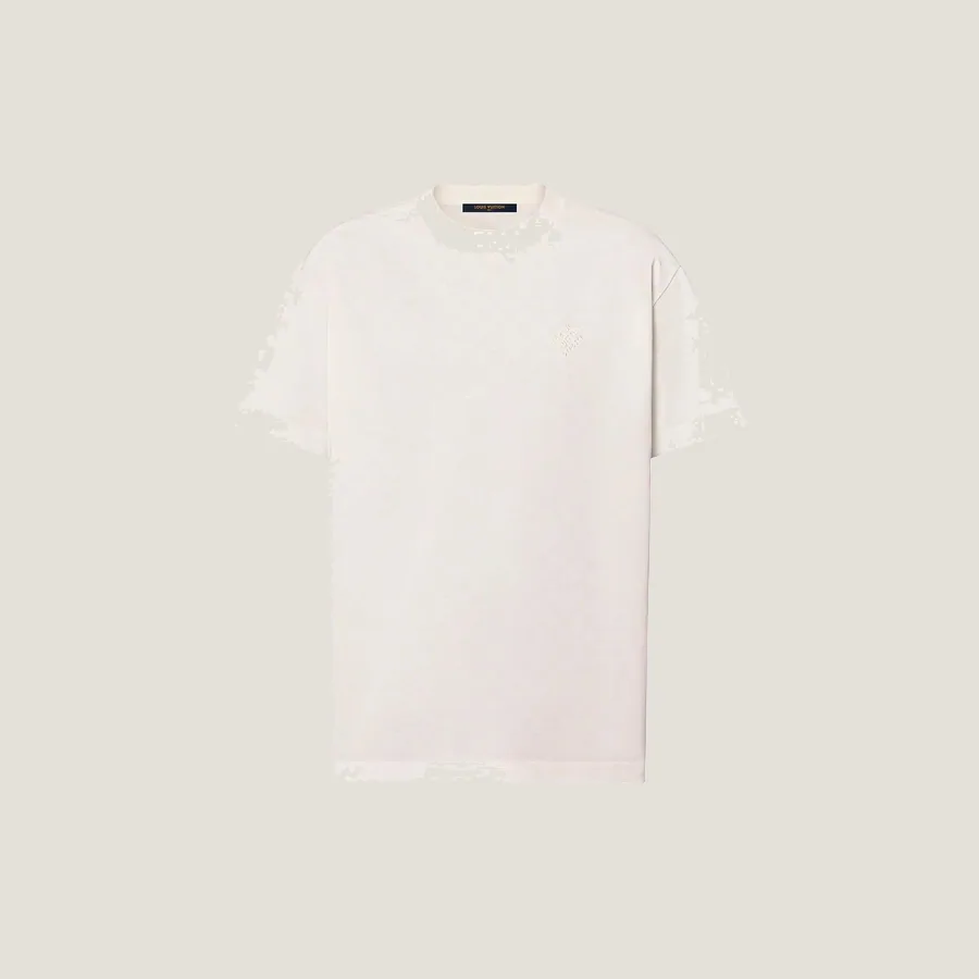 Tee-shirt Damier en piqué de coton