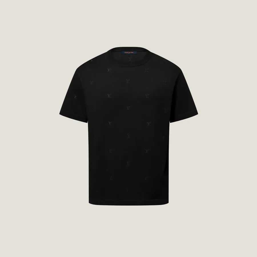 Tee-shirt manches courtes brodé LV Blason
