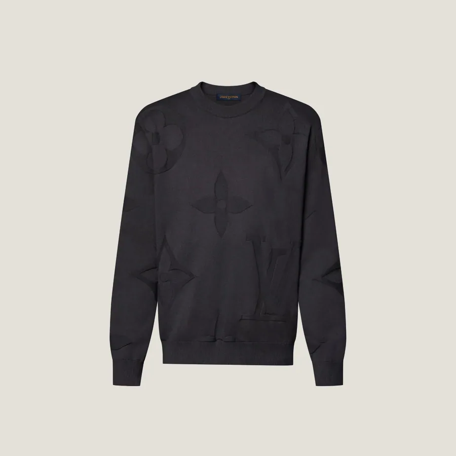 Tee-shirt Monogram manches longues en coton