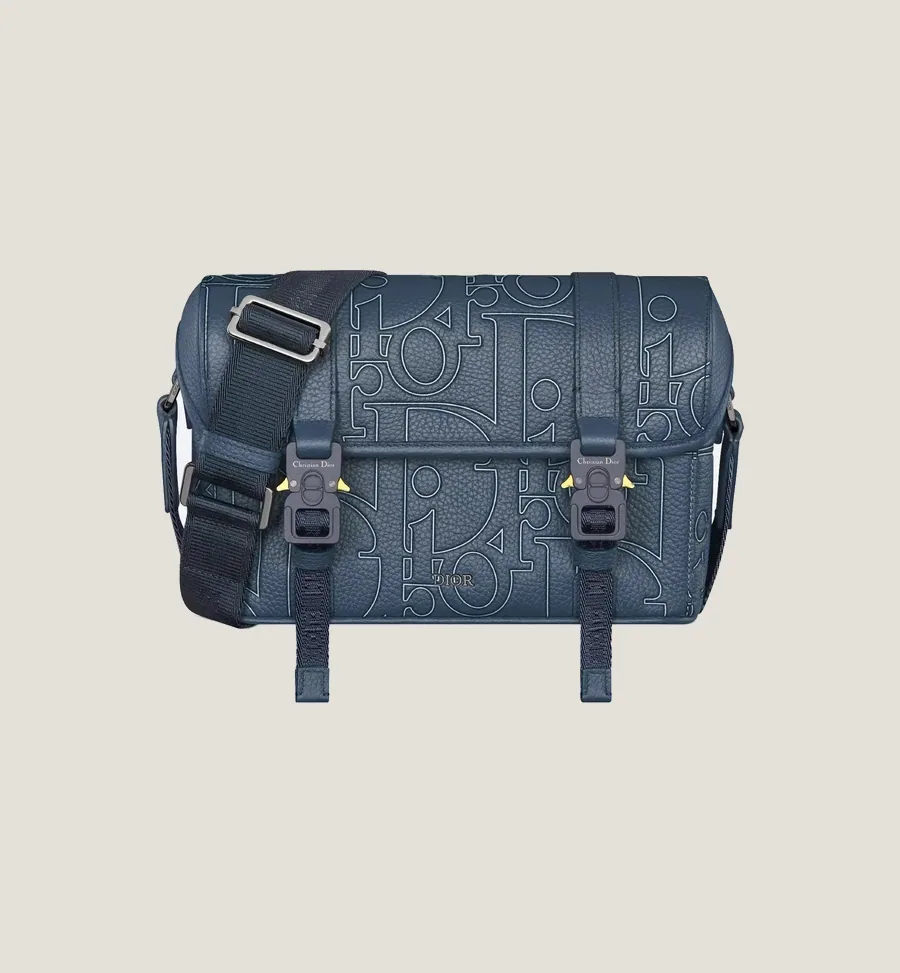 Sac Messenger à rabat Hit The Road - Bleu marine
