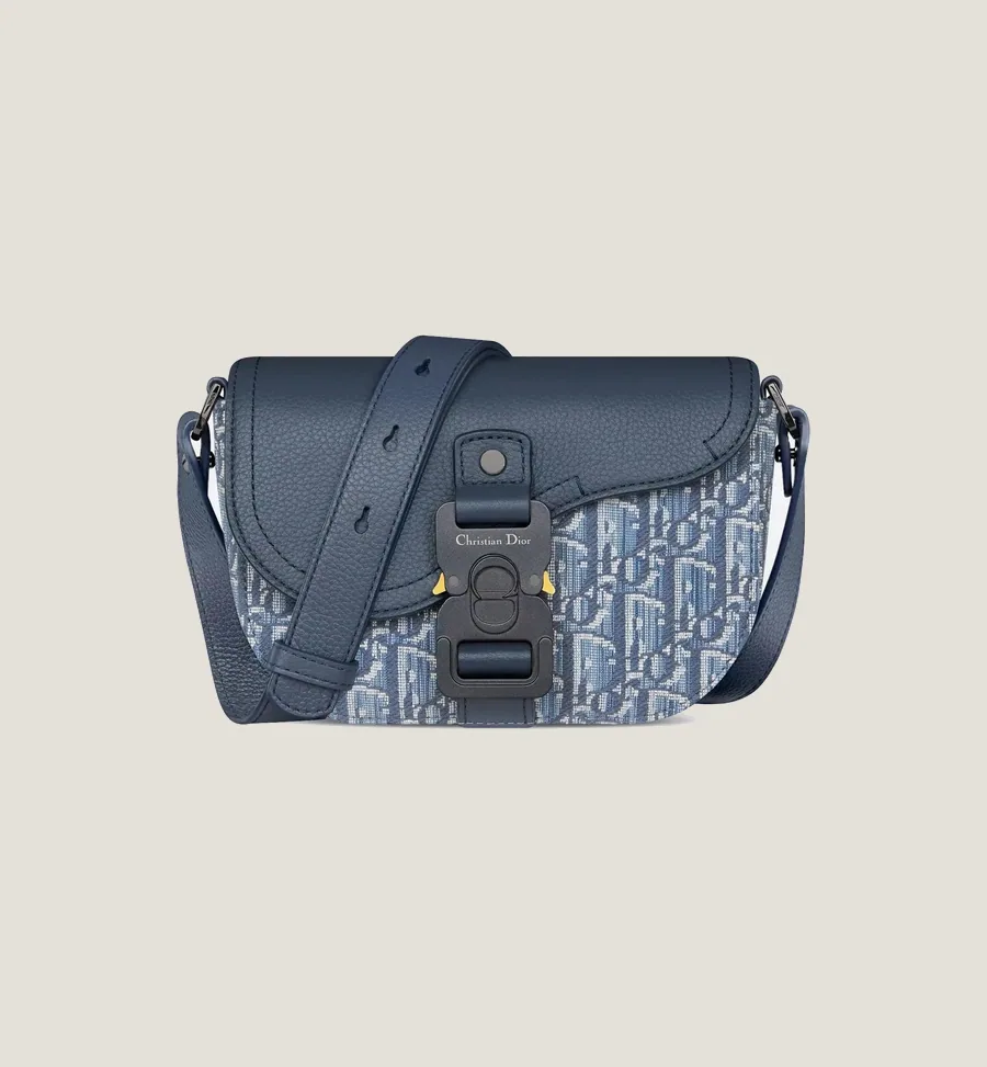 Mini sac Messenger à rabat Saddle - Bleu