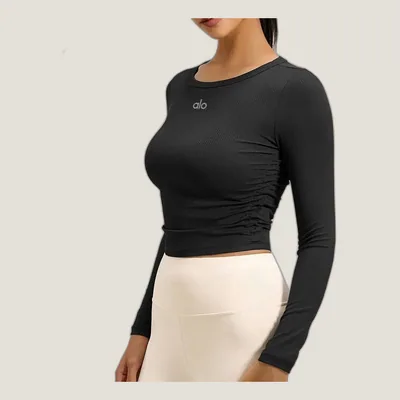 Ensemble ALO Legging Taille Haute & Top Noir ALO – Blanc