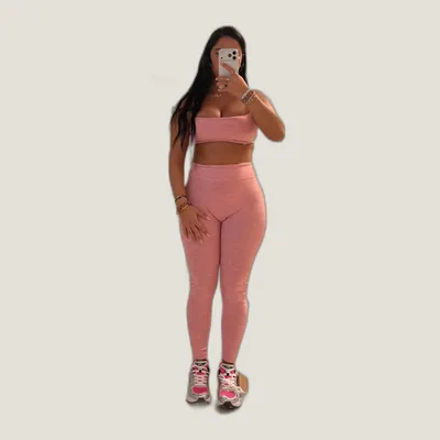 Ensemble 3 Pièces Sport Femme ALO – Legging Taille Haute, Brassière & Veste ALO – Rose